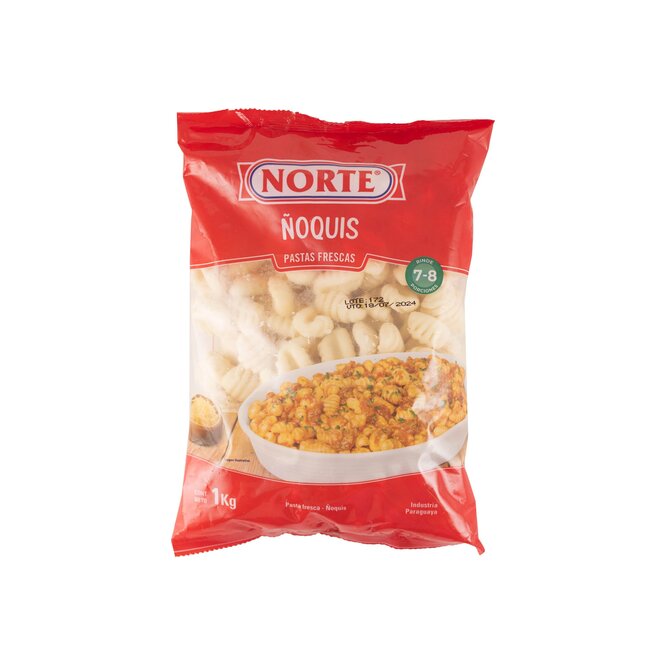 Pasta Ñoquis Frescas Norte 1 kilo