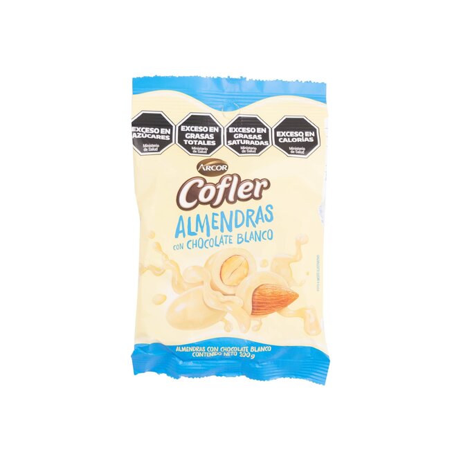 ALMENDRAS COFLER C/CHOCOLATE BCO 100GR