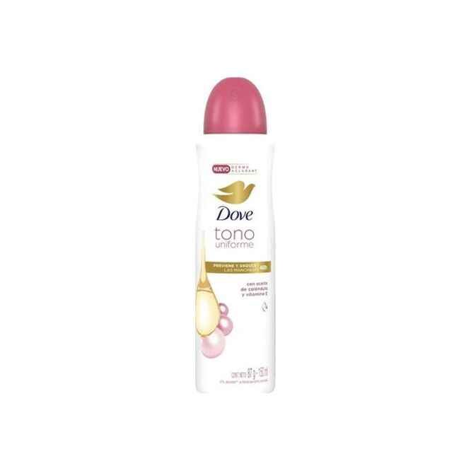 Desodorante antitranspirante dermo aclarante tono uniforme en aerosol Dove 150 ml