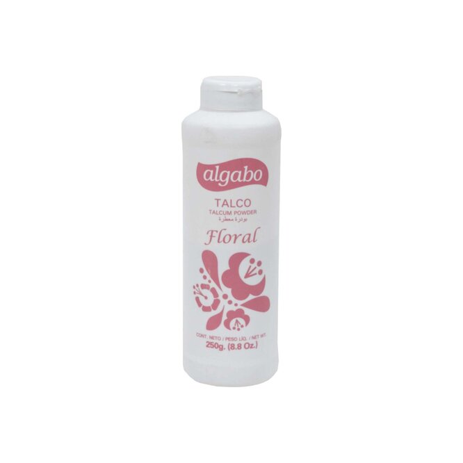 Talco floral frasco Algabo 250 gramos