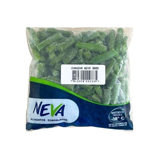 Chaucha congelada paquete Neva 300 gramos