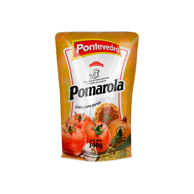 Salsa pomarola doy pack Pontevedra 340 gramos