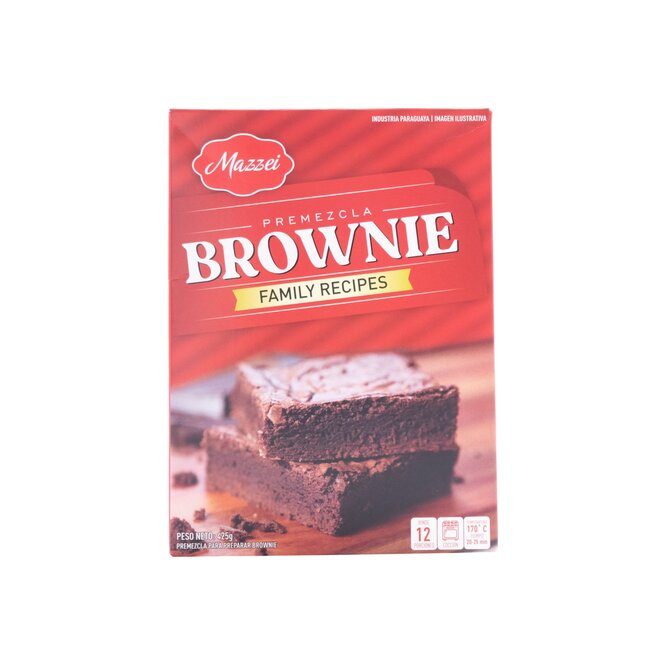 Premezcla para brownie paquete Mazzei 425 gramos