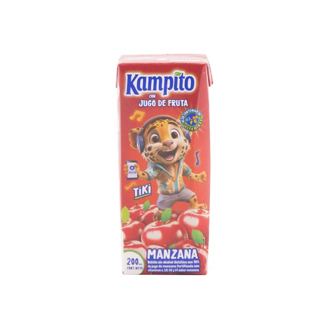 Jugo de fruta sabor manzana botella Kampito 200 ml