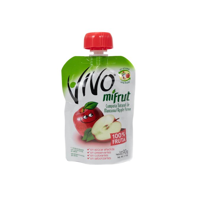 COMPOTAS MIFRUT PURE MANZANA 90G VIVO TE