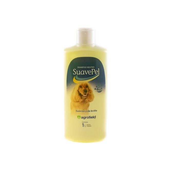 Shampoo neutro para mascotas Suavepel en frasco Agrofield 1 litro