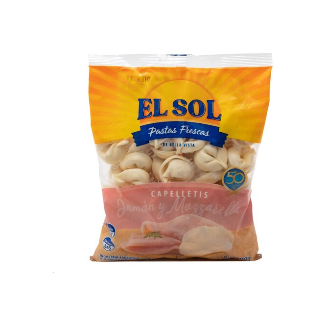 CAPELETIS JAMON Y MUZARELLA 500GR EL SOL