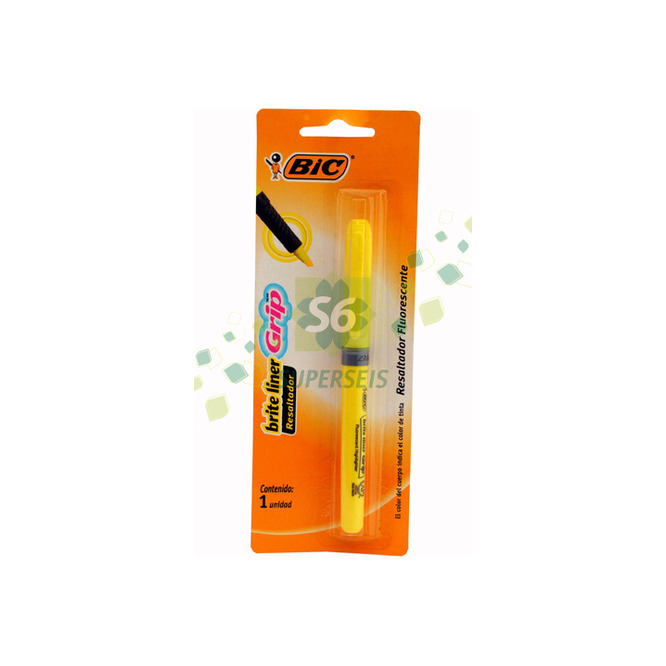 Resaltador color amarillo Bic