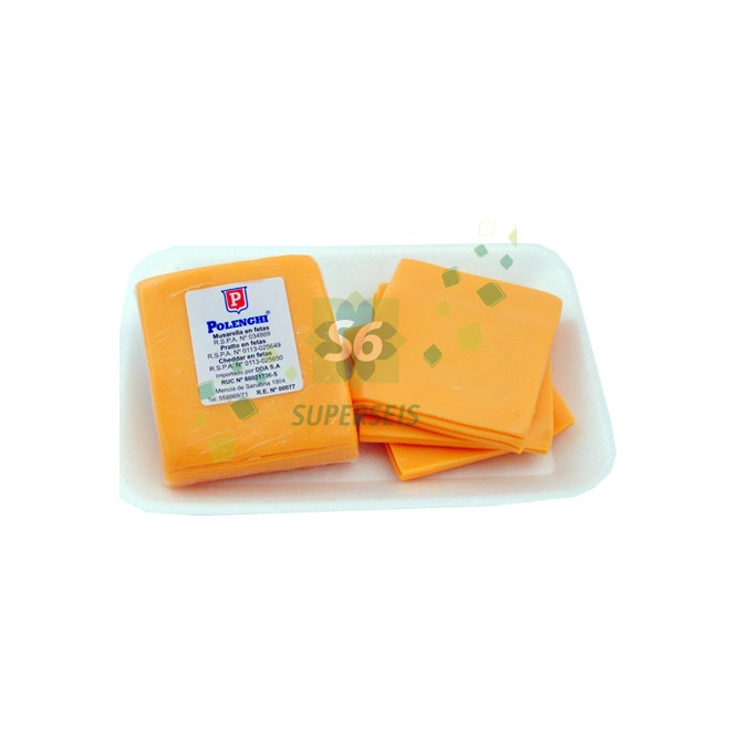 Queso Cheddar en Fetas Polenghi por kilo