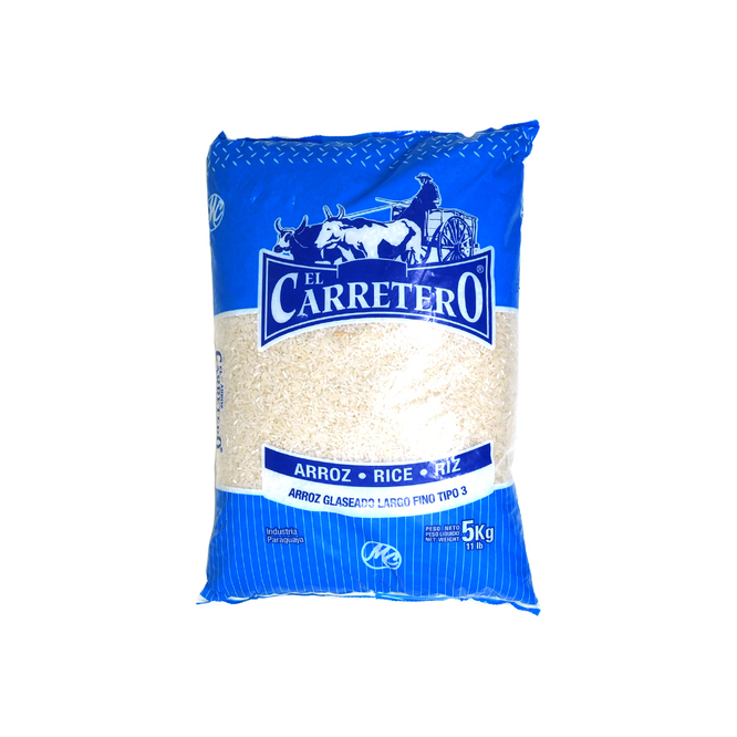 ARROZ GLASEADO CELESTE 5KG EL CARRETERO