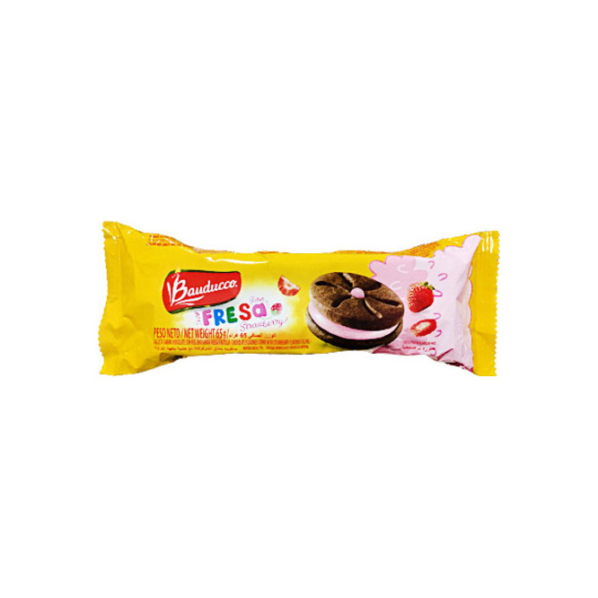 Galletitas relleno de frutilla Bauducco 65 gramos