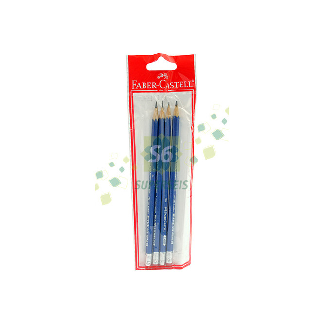 LAPIZ D/PAPEL FABER AZUL C/G 4UN