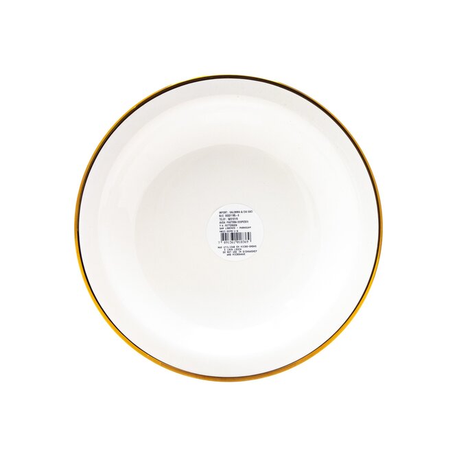 PLATO HONDO 23CM B.DORADO GOURMET OXFORD
