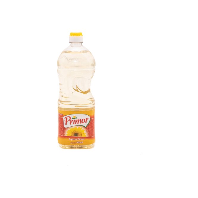 Aceite de girasol en botella descartable Primor 900 ml