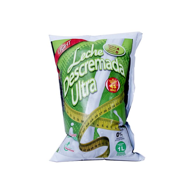 Leche descremada ultra sachet Trébol 1 litro