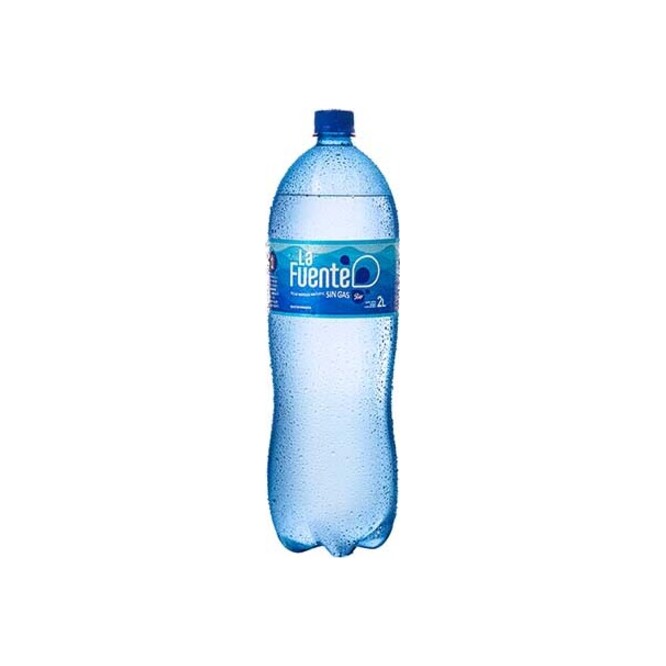 Agua mineral sin gas botella La Fuente 2 litros