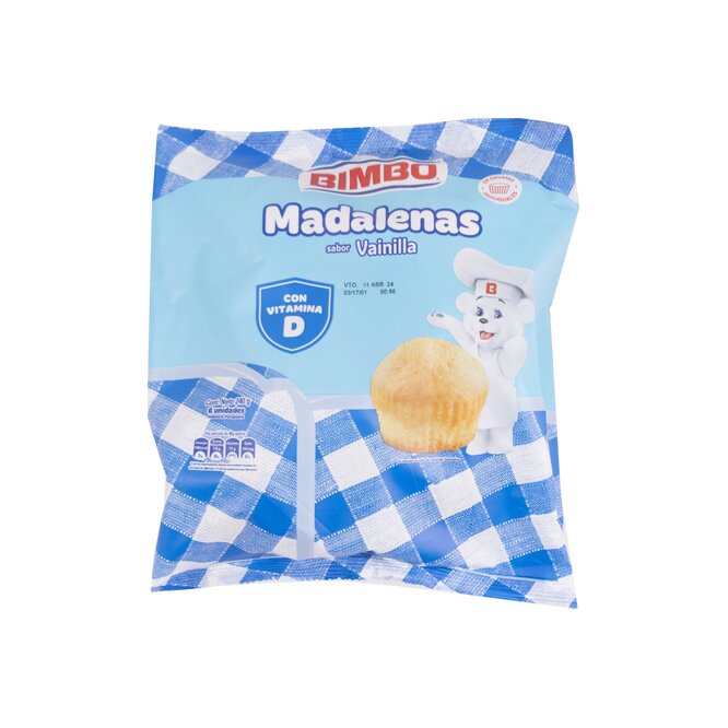 Magdalenas sabor vainilla Bimbo 6 unidades