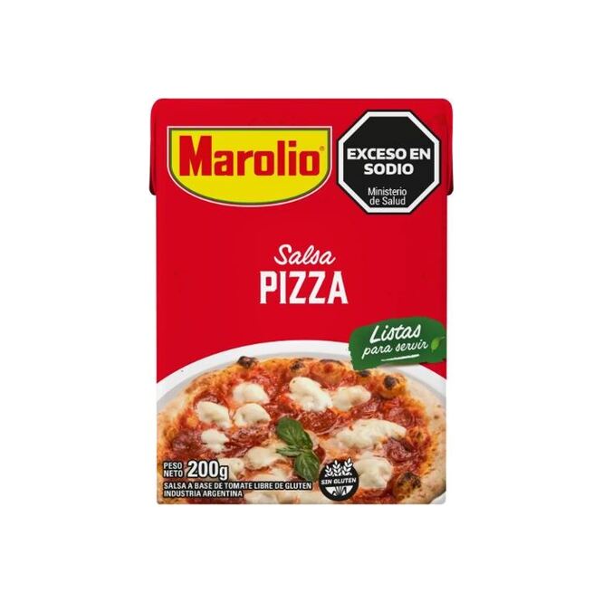 Salsa para pizza tetra Marolio 200 gramos