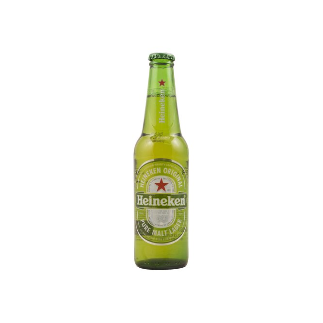 Cerveza pura malta original en botella descartable Heineken 330 ml