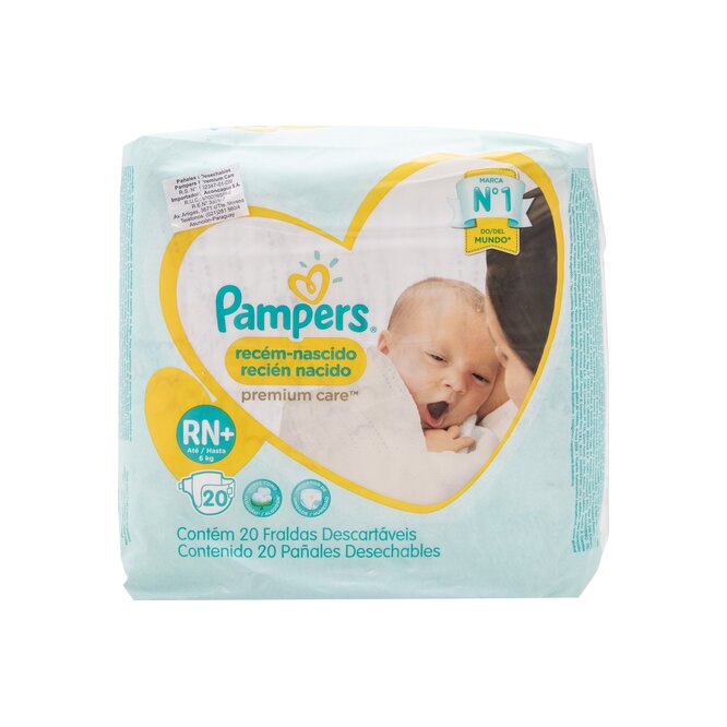 Pañales recién nacido Pampers 20 unidades