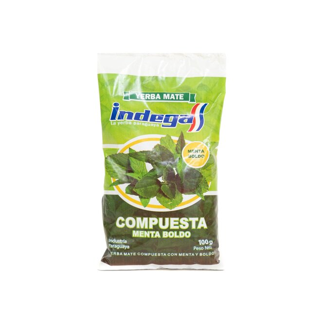 Yerba mate menta y boldo Indega 100 gramos