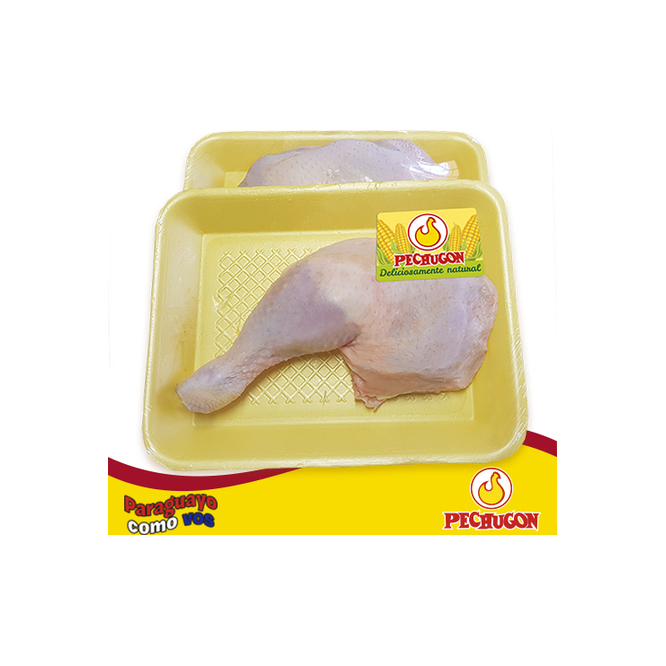 Muslo de pollo fresco en bandeja Pechugon por kilo