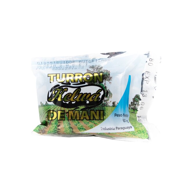 Turrón de maní barra Kelwa 65 gramos