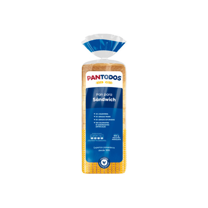 Pan para sandwich Pantodos 760 gramos