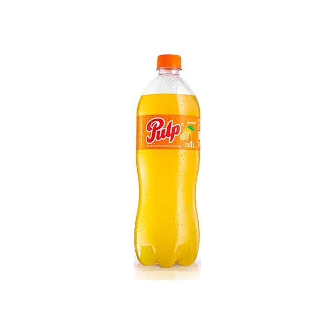 Gaseosa sabor naranja botella descartable Pulp 1 litro