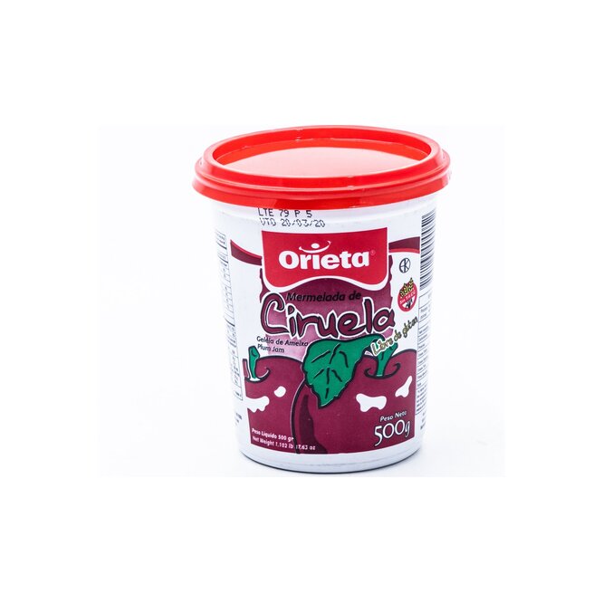 Mermelada ciruela frasco Orieta 500 gramos