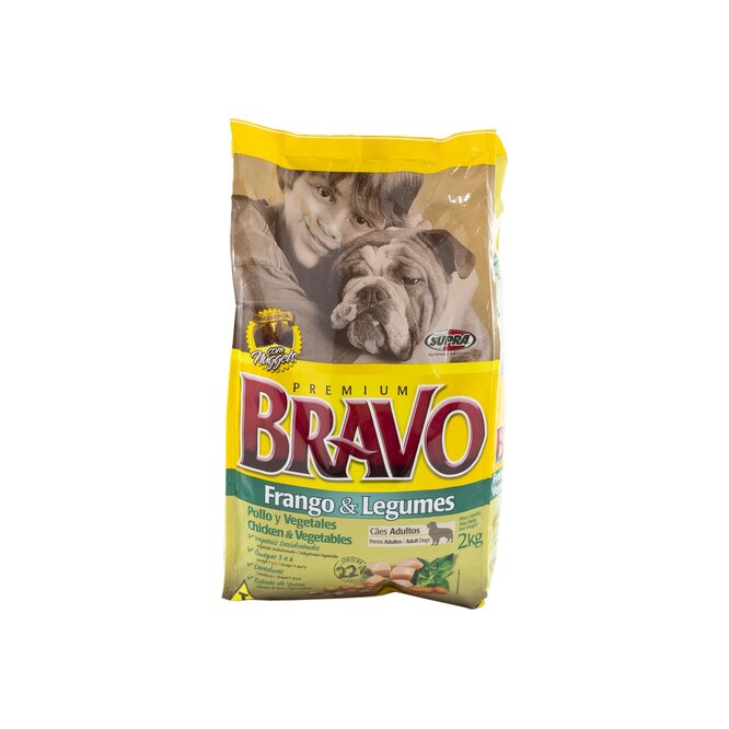 ALIMENTO P/PERRO BRAVO POLL/LEGU ADU 2KG