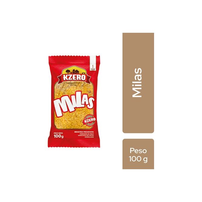 Milanesa de pollo congelado Mila Kzero 100 gramos