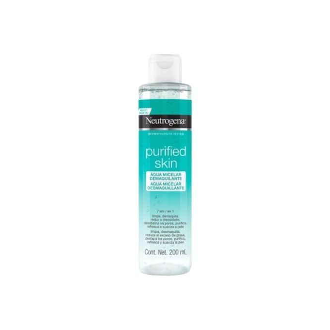 Agua micelar purified skin 7 en 1 botella Neurógena 200 ml