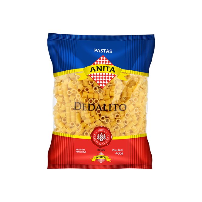 Fideo dedalito paquete Anita 400 gramos