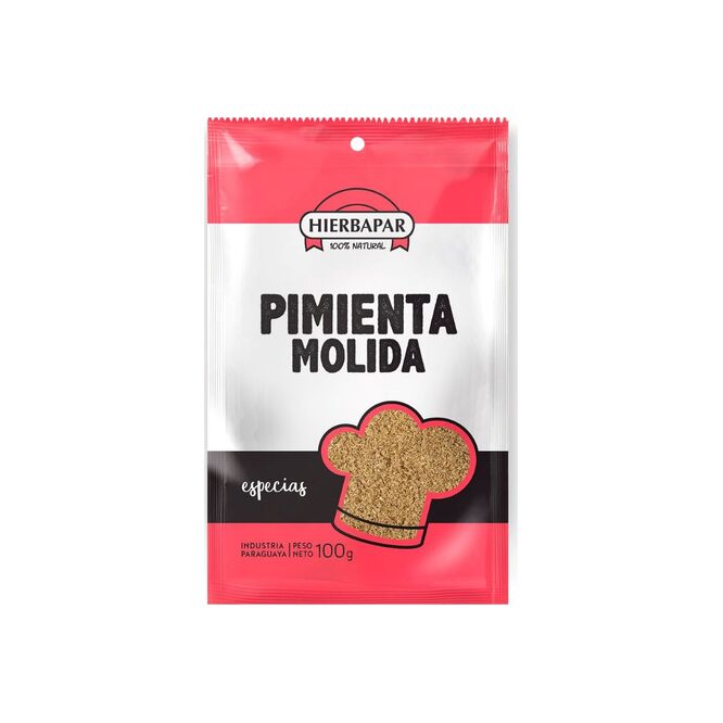 Pimienta molida paquete Hierbapar 100 gramos