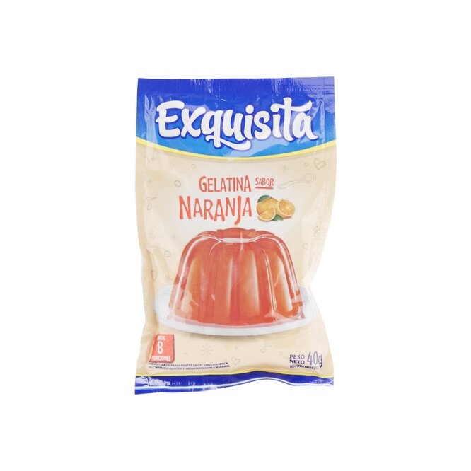 GELATINA EN POLVO NARANJA EXQUISITA 40G