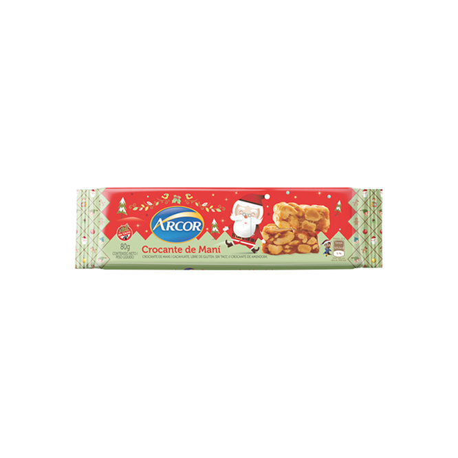 TURRON CROCANTE MANI ARCOR PAQ 80GR
