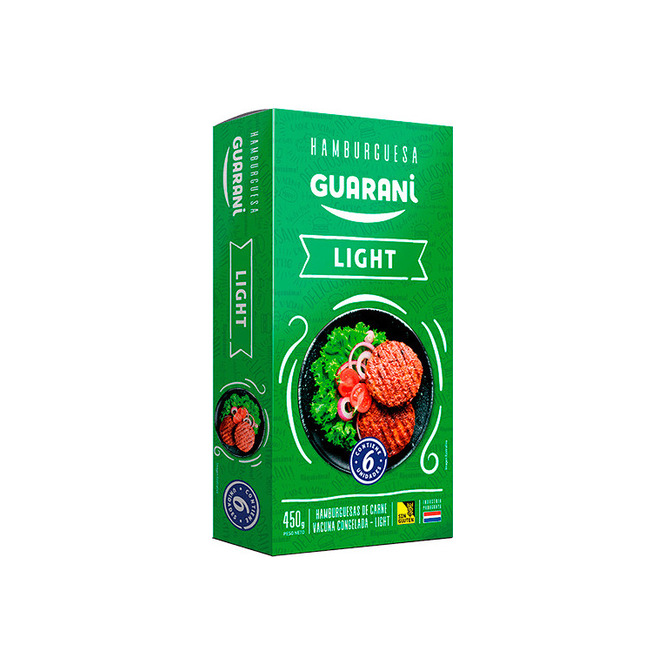 Hamburguesa light paquete Guaraní 6 unidades