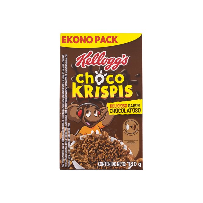 Cereal Choco Krispis sabor chocolate Kellogg's 180 gramos
