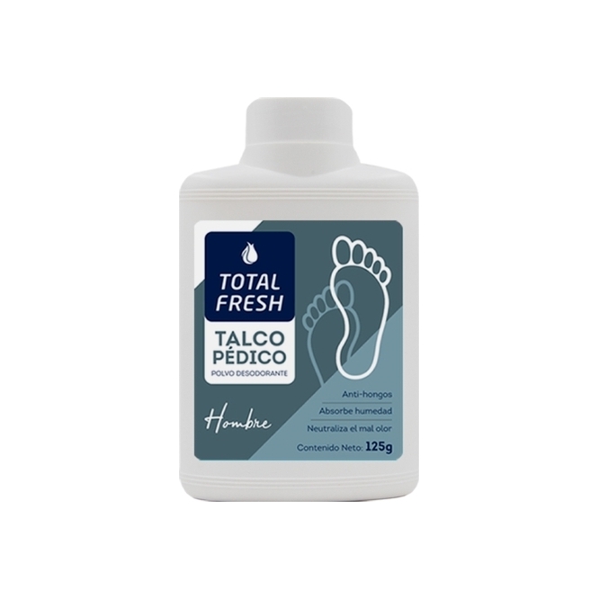 POLVO PEDICO TOTAL FRESH HOMBRE 125GR