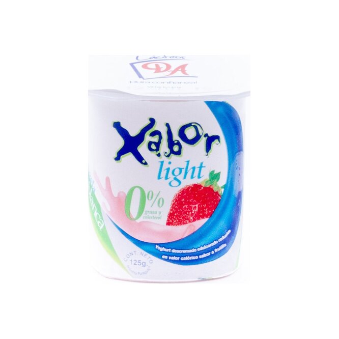 Yoghurt frutilla light Xabor 125 ml