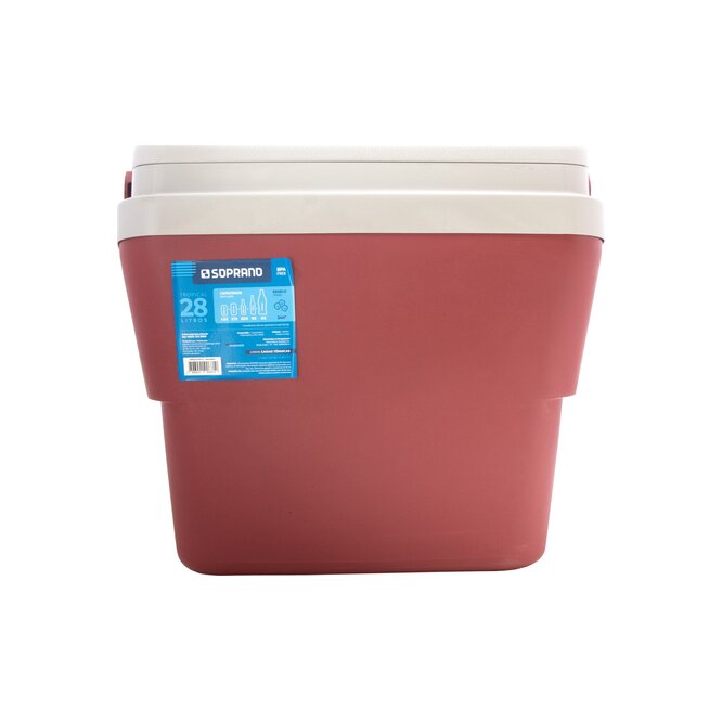Conservadora Tropical Color Rojo Soprano 28 litros
