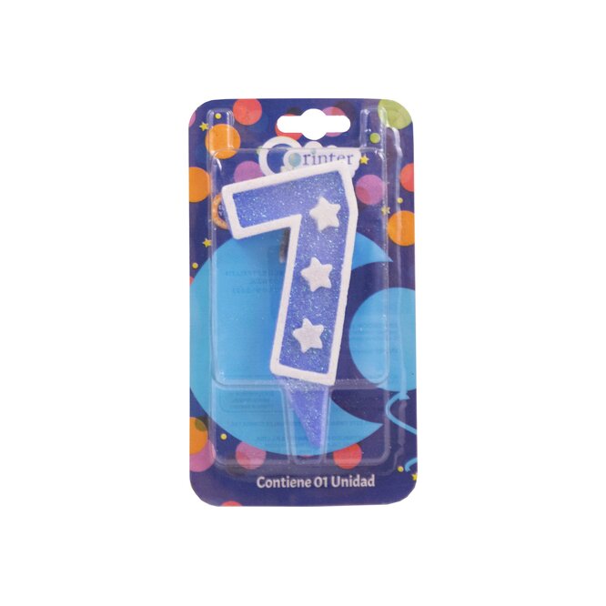 VELA ESTRELLITA AZUL CORINTER N°7