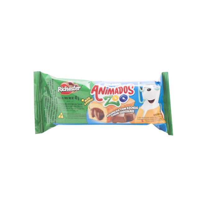 BUDIN ANIMADOS ZOO CHOCO RICHESTER 40GR