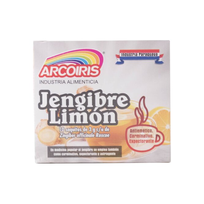 Té de jengibre con limón Arcoiris 30 gramos