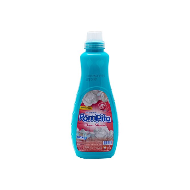 Suavizante para ropa rosado botella Pompita 1 litro