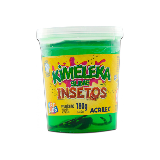 Masa slime colores varios con insecto Kimeleka 180 gramos