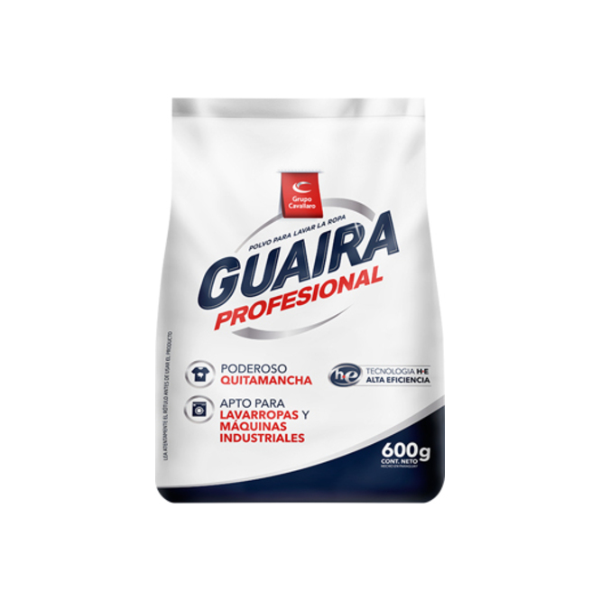 Jabón en polvo profesional Guaira Cavallaro 600 gramos