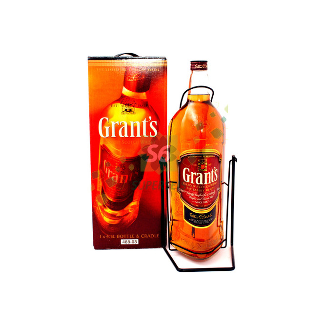 Whisky en caja Grant's 4,5 litros