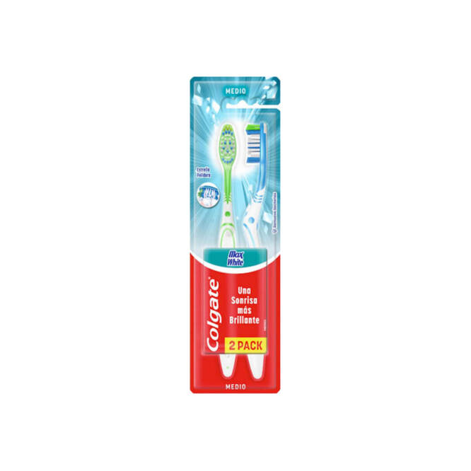 Cepillo dental adulto Max White Colgate 2 unidades